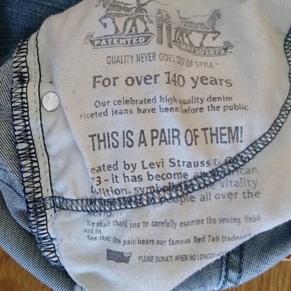 Levi's Men's Denim Jeans 32x34 Regular Wash - Picture 7 of 7